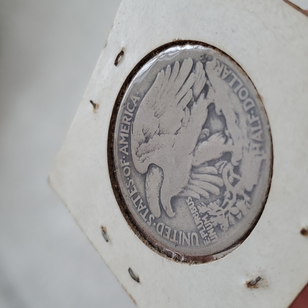 1919 USA Walking Liberty Half Dollar 1/2 Silver Coin Rare - Picture 7 of 9